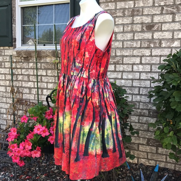 🐲💙 ModCloth Festive Frondescence Dress - Picture 3 of 13